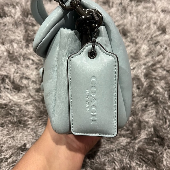 Coach Pillow Tabby in Aqua - Picture 4 of 11